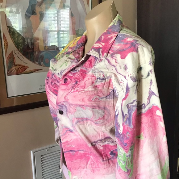 Freeze LARGE Denim “Coat of Many Colors” - Picture 4 of 7